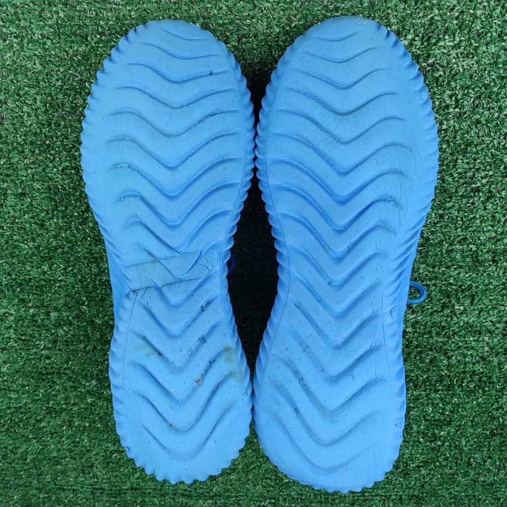 Unbranded Sneakers Womens Size 40 Blue Knit Walking Shoes K1032 Low Top Athletic